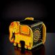 Handicraft Wooden Pen Stand Elephant - Yellow